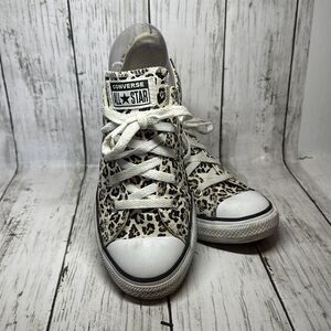 Converse Chuck Taylor All Star Low OX Cheetah Print 366297F Youth Sz 3 Leopard